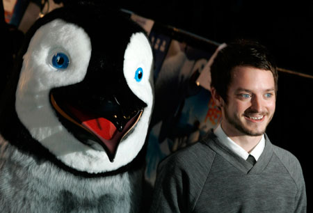 Actor Elijah Wood arrives for the European premiere of 