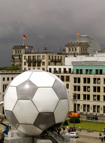 A giant 2006 FIFA World Cup globe