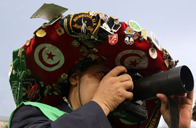 Spain and Tunisia fans