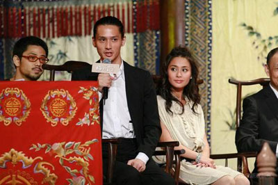 Cast member, Japanese actor Masanobu Ando attends a press conference in Beijing, promoting 