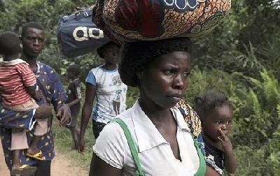 Ivory Coast refugees settle in for long stay in Liberia