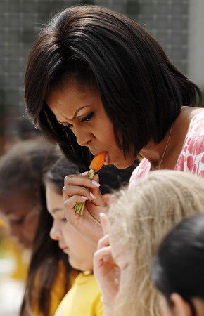 Vegetable harvest at White House