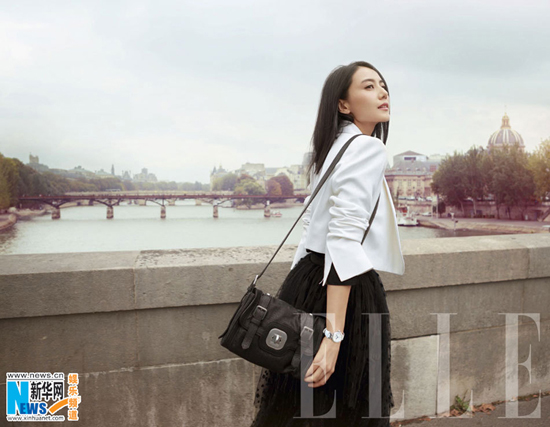 Elegant Gao Yuanyuan poses for ELLE magazine