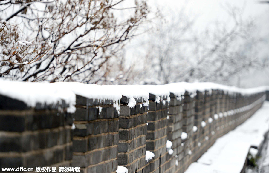 雪后居庸關長城美景（組圖）