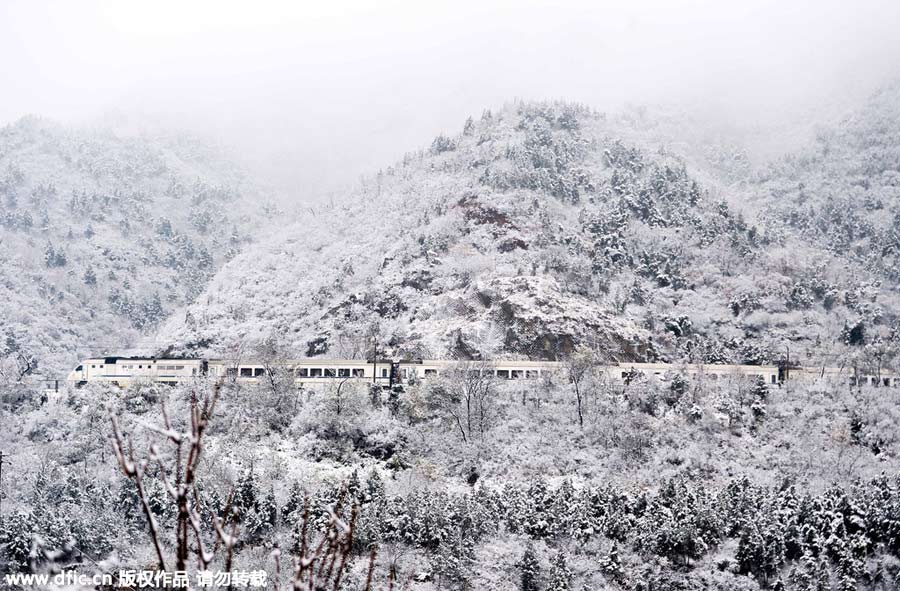 雪后居庸關(guān)長(zhǎng)城美景（組圖）