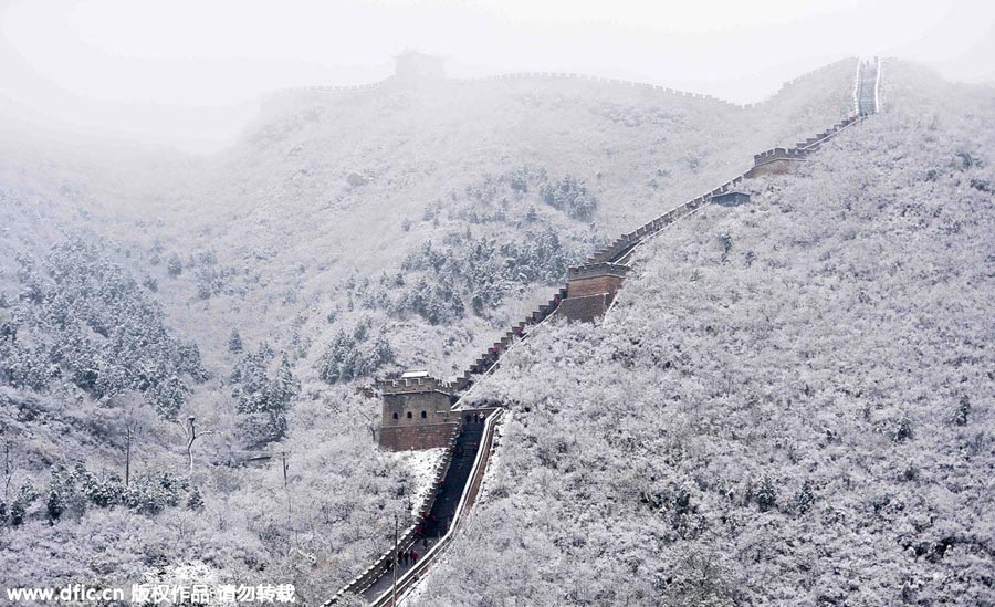 雪后居庸關(guān)長(zhǎng)城美景（組圖）