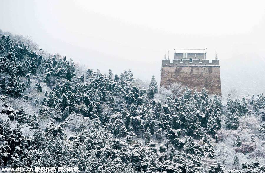 雪后居庸關(guān)長(zhǎng)城美景（組圖）