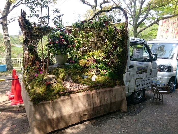 輪子上的風(fēng)景：卡車上的“后花園” 哪一個最美？（組圖）