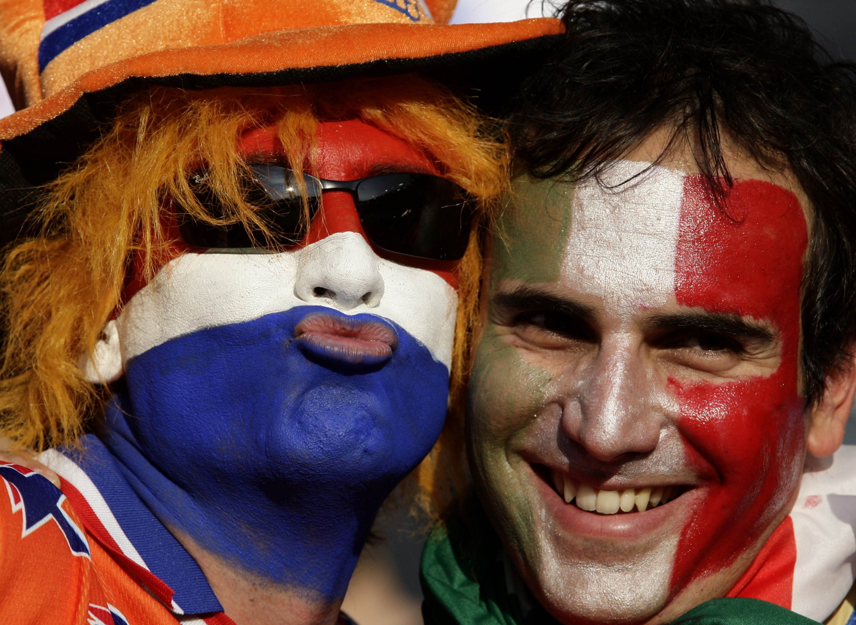 Fans at Euro 2008 soccer match