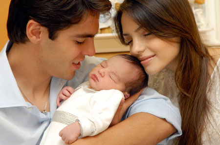 Kaka & his newborn son