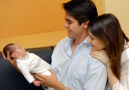 Kaka & his newborn son