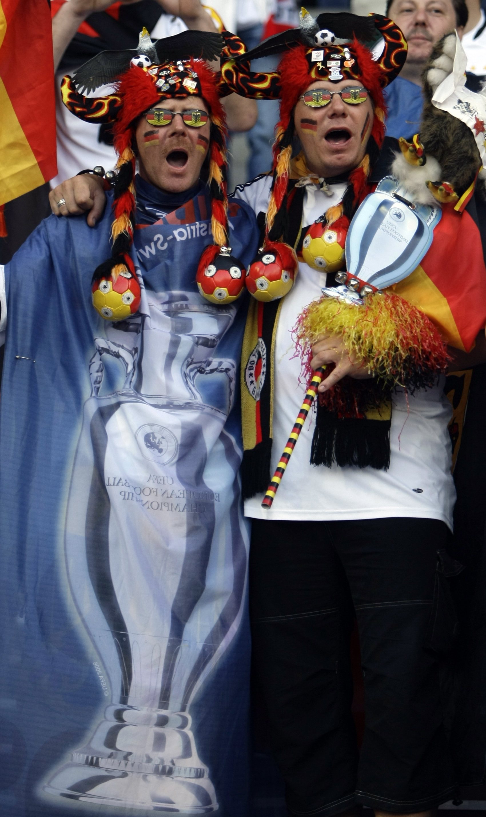 Fans at Euro 2008 soccer match