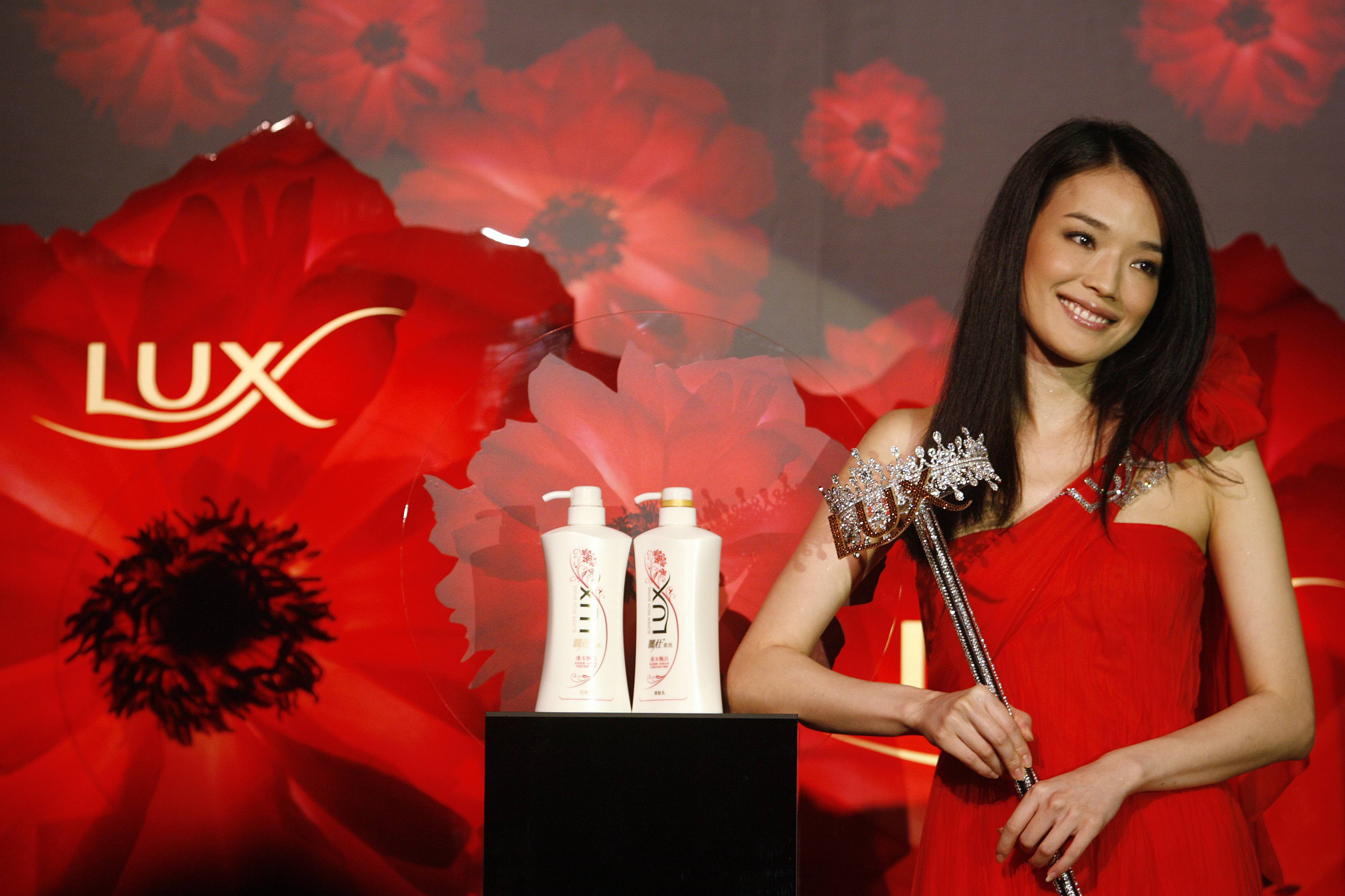 Shu Qi promotes new Lux products