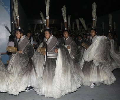 Last rehearsal for the opening ceremony of the Beijing Olympic Games