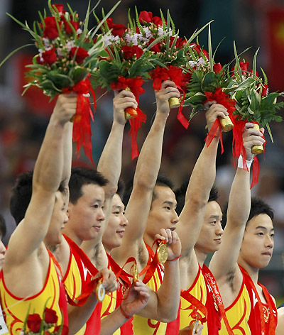 China wins Games 1st gymnastics gold