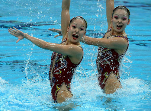 Marvellous synchronised swimming