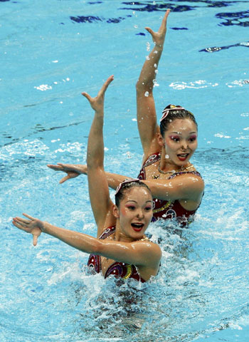 Marvellous synchronised swimming