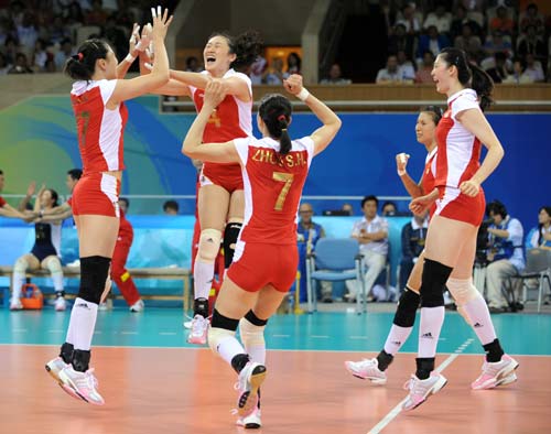 Defending China ousts Russia to book women's volleyball semis berth