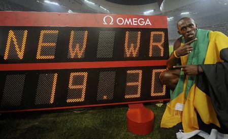 Bolt sets new world record