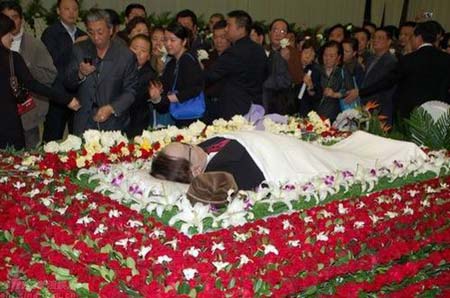 Mourning ceremony of famous Chinese film director Xie Jin