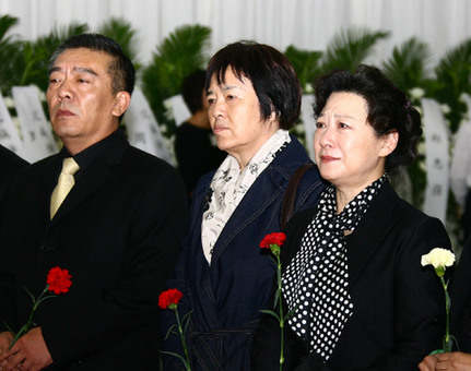 Mourning ceremony of famous Chinese film director Xie Jin