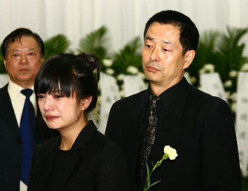 Mourning ceremony of famous Chinese film director Xie Jin