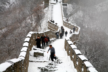 Beijing embraces first snow