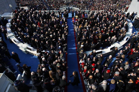 Obama sworn in as America's first black president