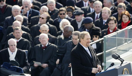 Obama sworn in as America's first black president