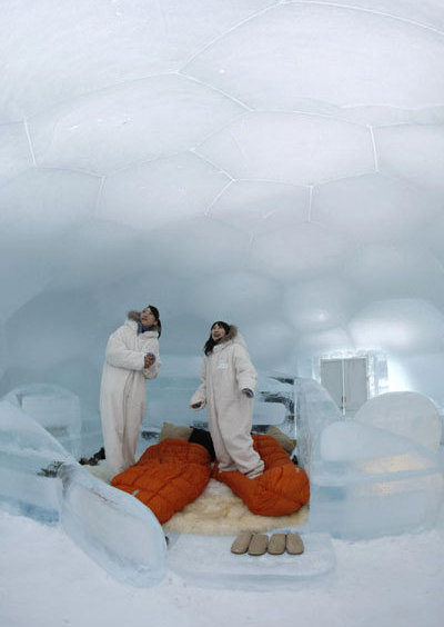 Alpha Resort-Tomamu's ice village in Japan