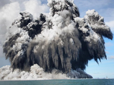 Undersea volcano erupts off Tonga coast