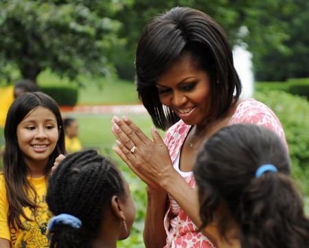 Vegetable harvest at White House