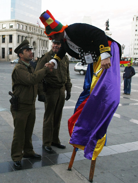 Clown festival in Valparaiso City, Chile