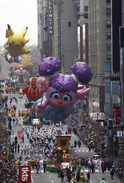 Macy's Thanksgiving day parade in New York