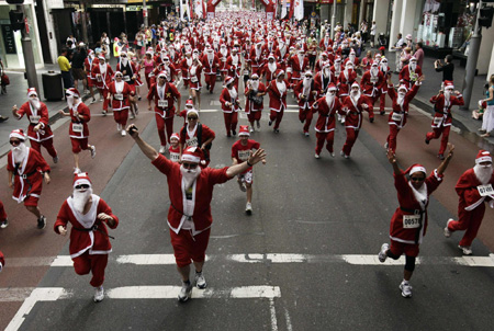 Santa Claus parades around the world