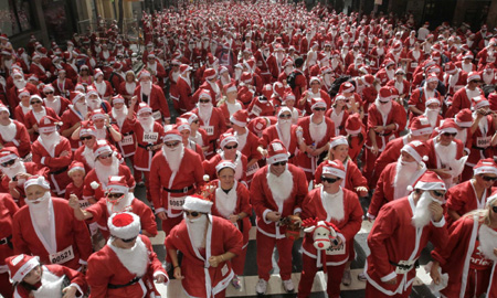 Santa Claus parades around the world