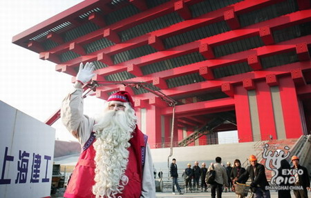 Santa Claus makes his appearance in every corner of the world