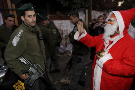 Santa Claus makes his appearance in every corner of the world