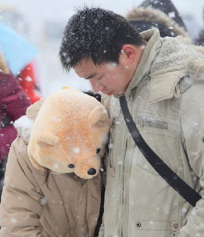 Snow blankets Beijing