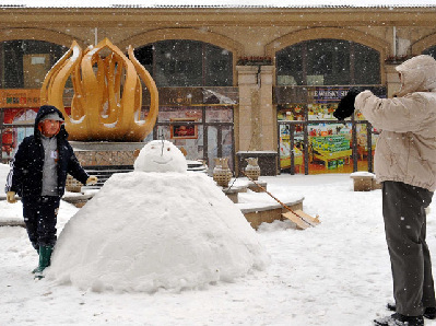 Snow blankets Beijing