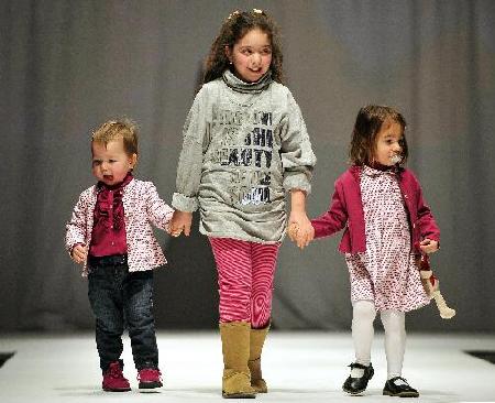 Little models at fashion show