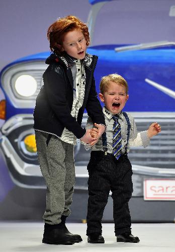 Little models at fashion show