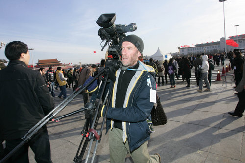 Reporters at the two sessions