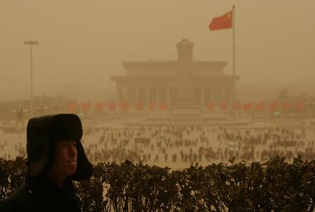 Severe sandstorm hits north China