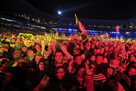 Opening concert hails the 2010 World Cup