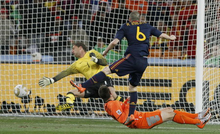 Spain win first-ever World Cup after Iniesta goal