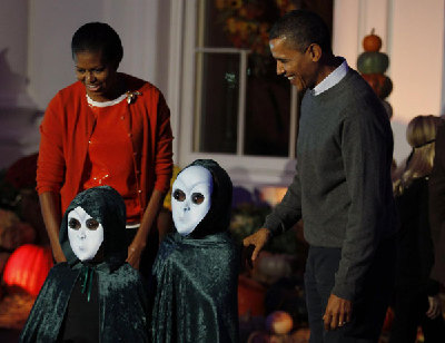 Trick-or-treat at the White House