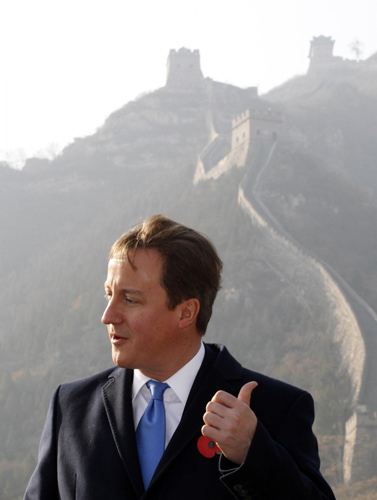 British PM visits the Great Wall