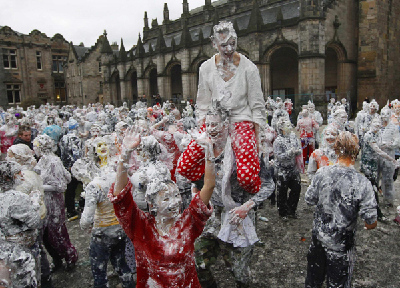 Students foam for hell-raisin tradition