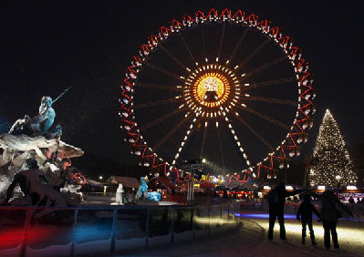 Enjoy at a Christmas market in Berlin